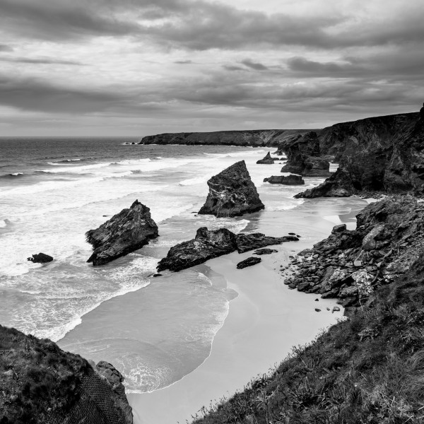 Bedruthan Steps in Cornwall